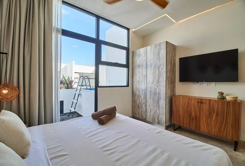 Ph Hamlet -Private Pool & Roof & Beach Club Access Tulum Mexico